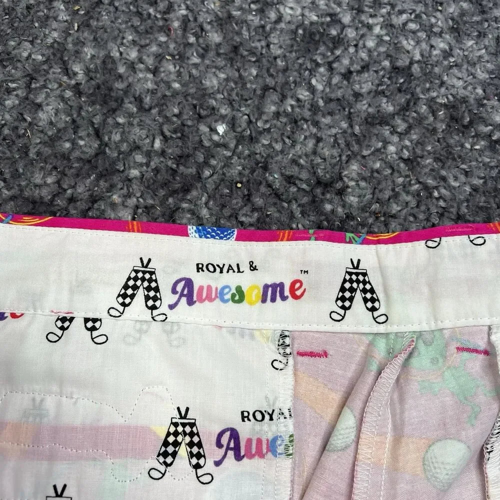 Royal and Awesome Men`s Golf Pants Aliens and Golfballs 38x32